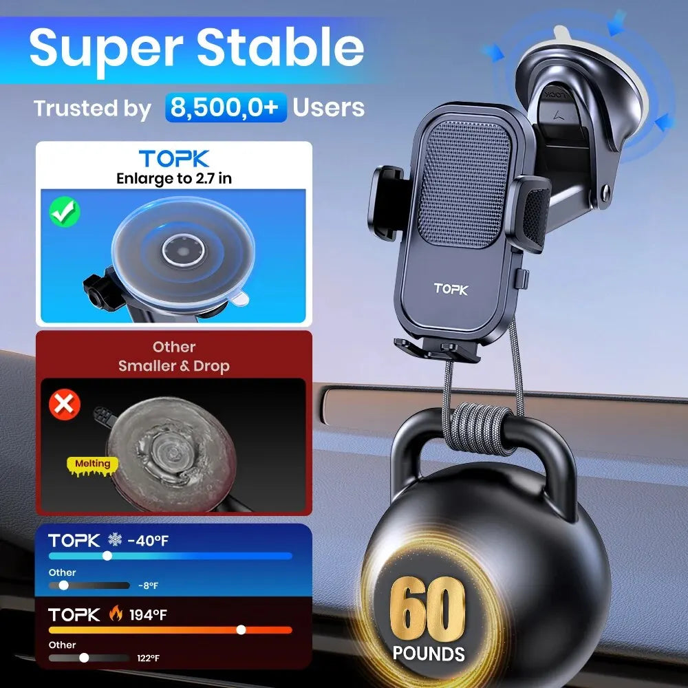 TOPK Car Phone Holder Mount for IPhone