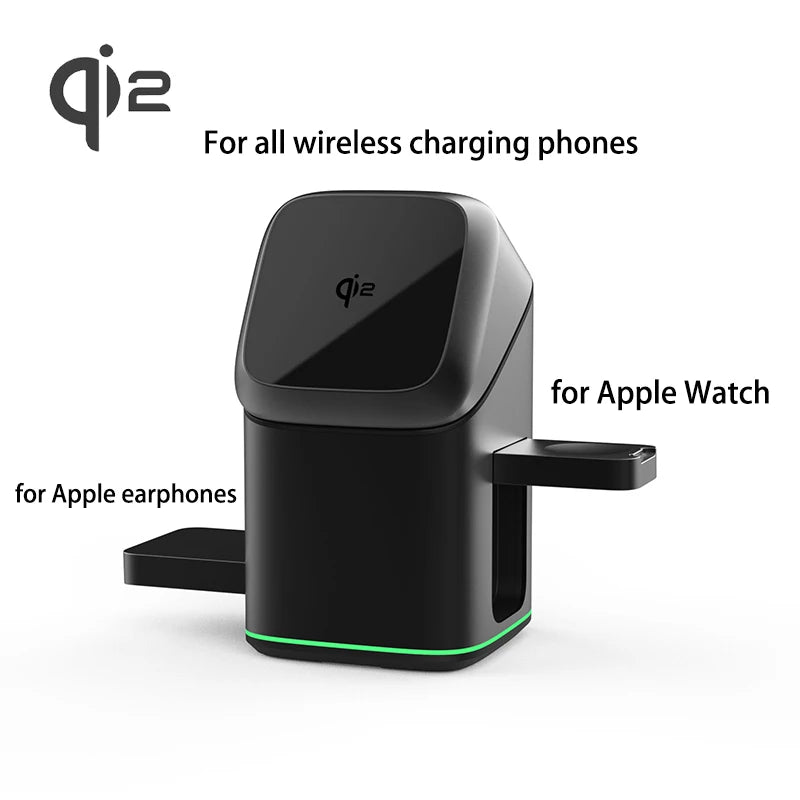 Qi2 15W 3 in 1 Magnetic Wireless Charger