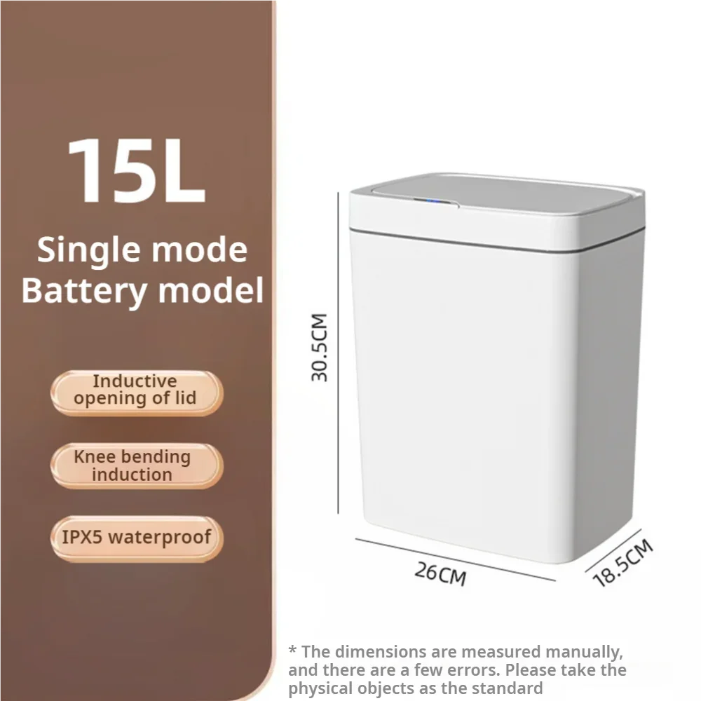 Smart Bathroom Trash Can Automatic