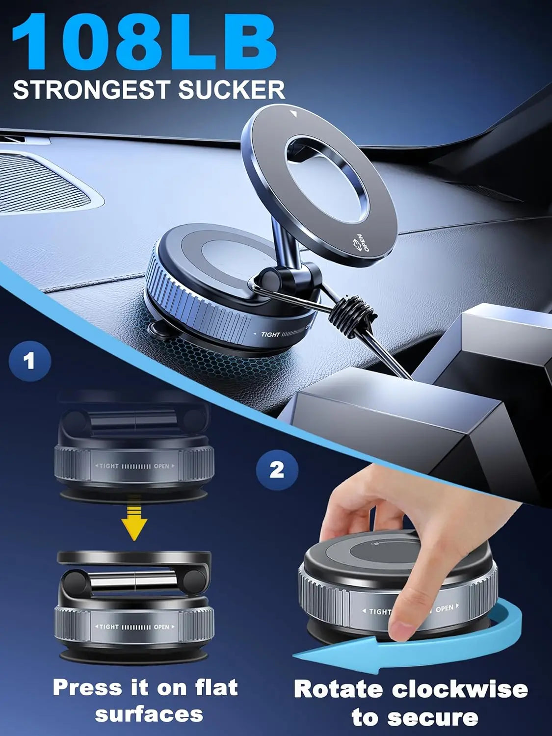 Universal Magnetic Car Phone Holder,