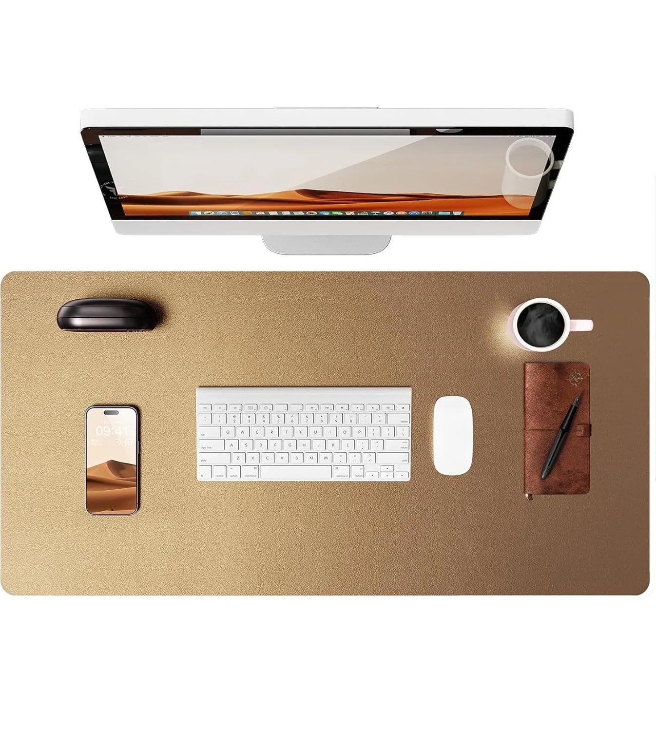 Office Desk Mat, Leather Desk Pad