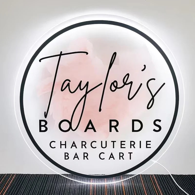 Personalized Business Sign With LED