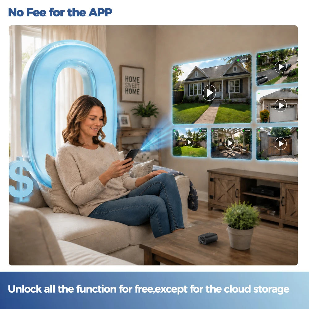 2.5K Solar Security Camera Wireless