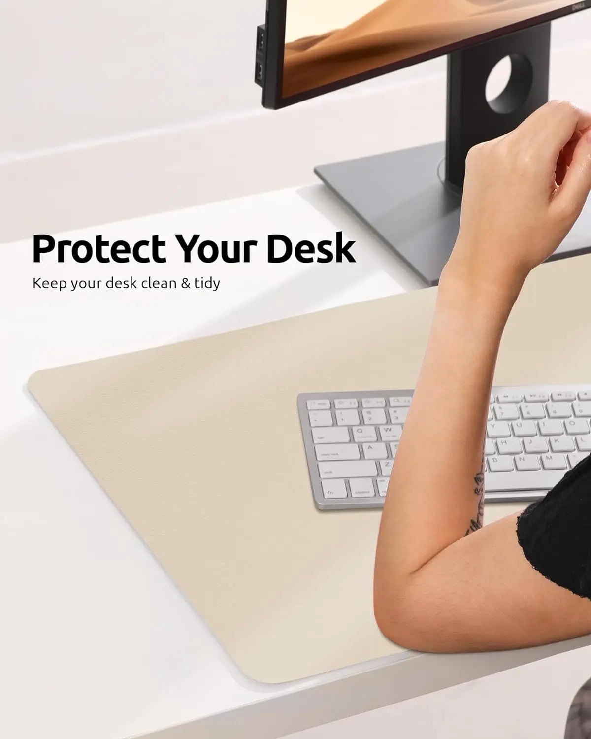 Office Desk Mat, Leather Desk Pad