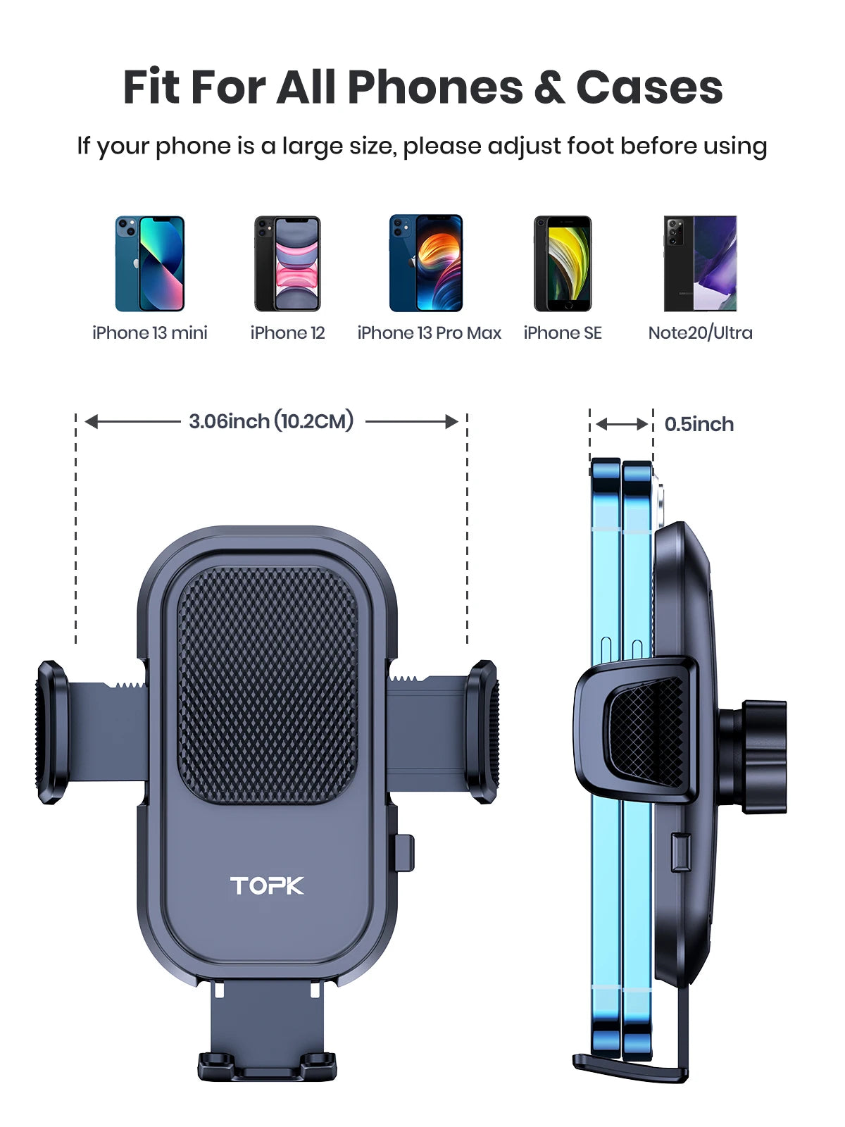 TOPK Car Phone Holder Mount for IPhone