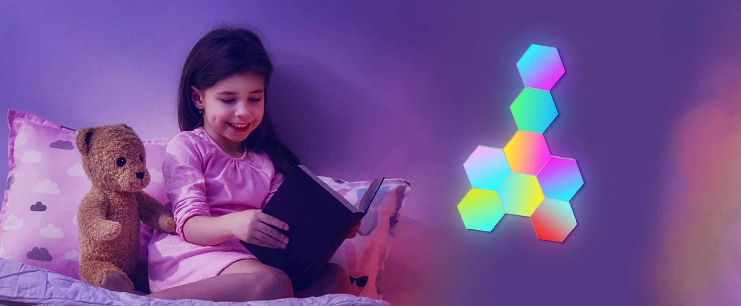 RGB Smart Hexagonal Wall Lamp Color