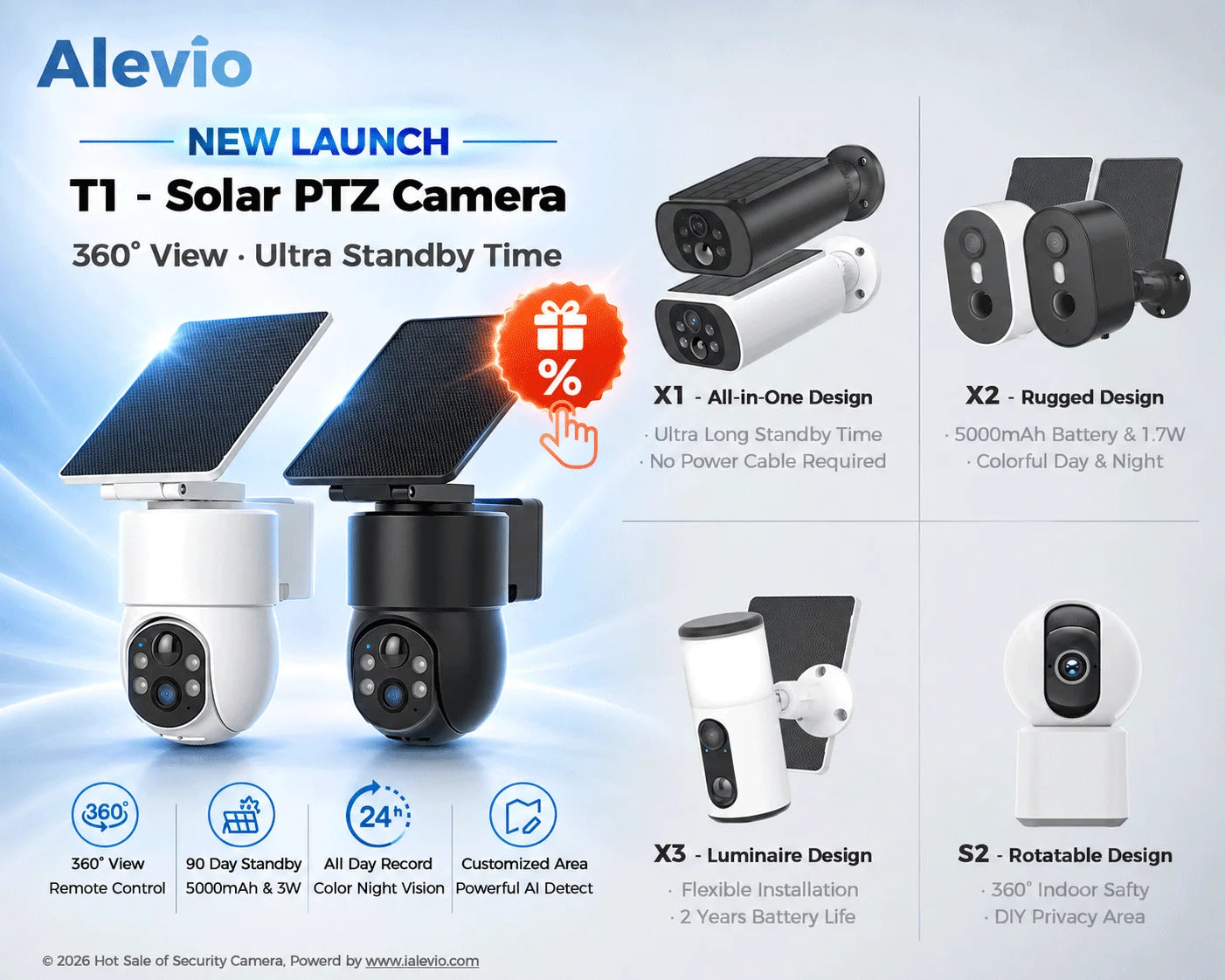 2.5K Solar Security Camera Wireless