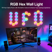 RGB Smart Hexagonal Wall Lamp Color