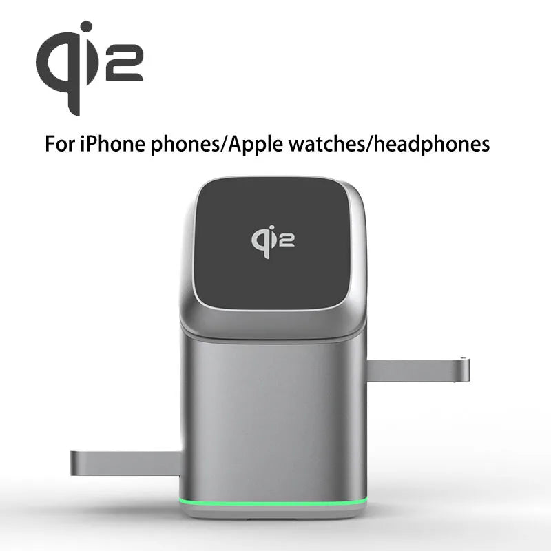 Qi2 15W 3 in 1 Magnetic Wireless Charger