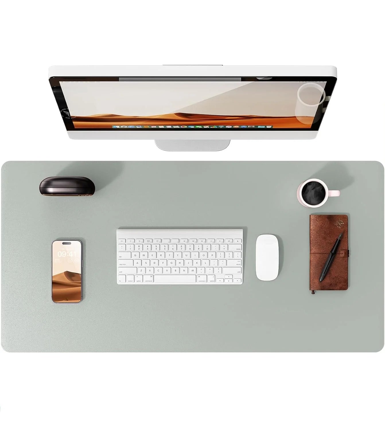Office Desk Mat, Leather Desk Pad