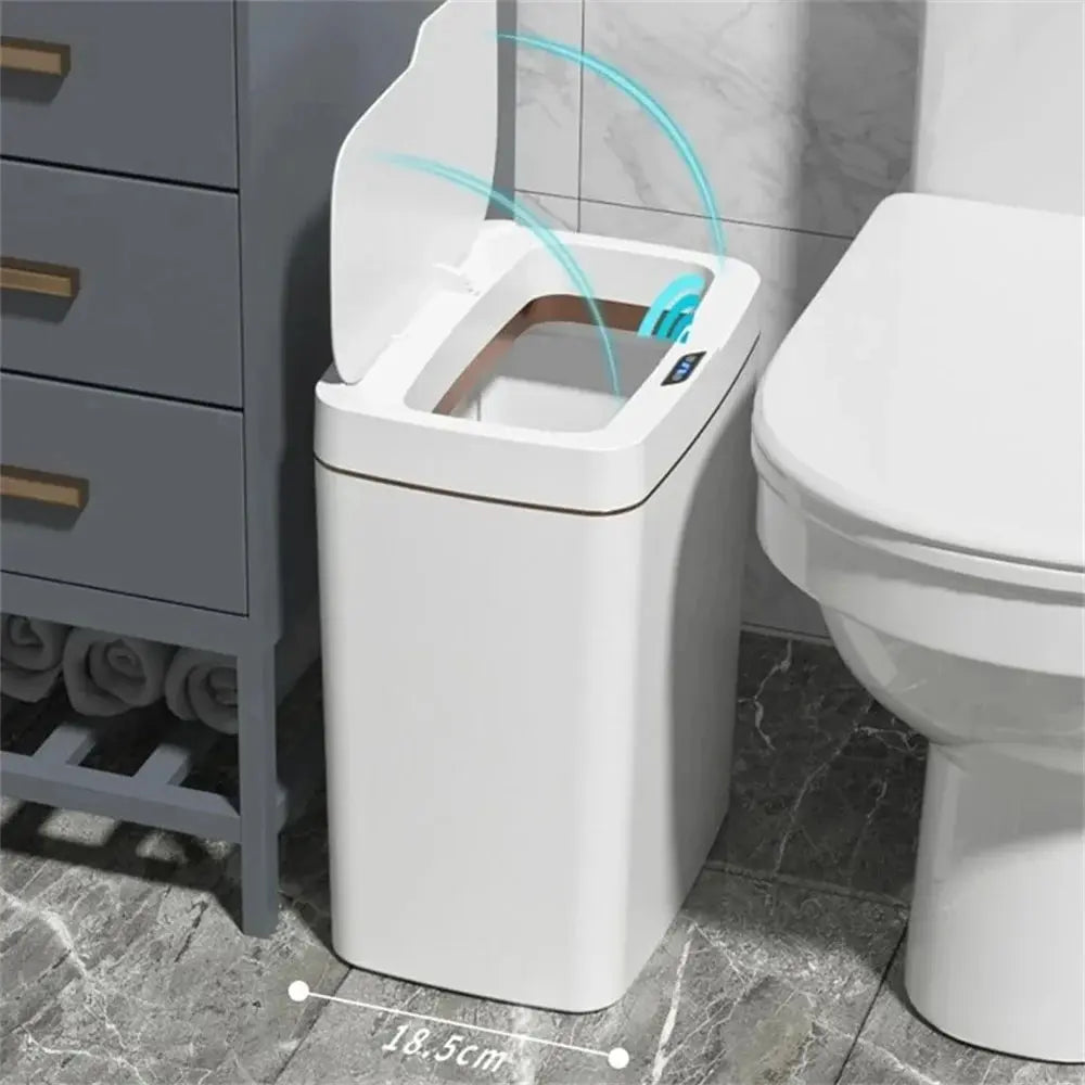 Smart Bathroom Trash Can Automatic