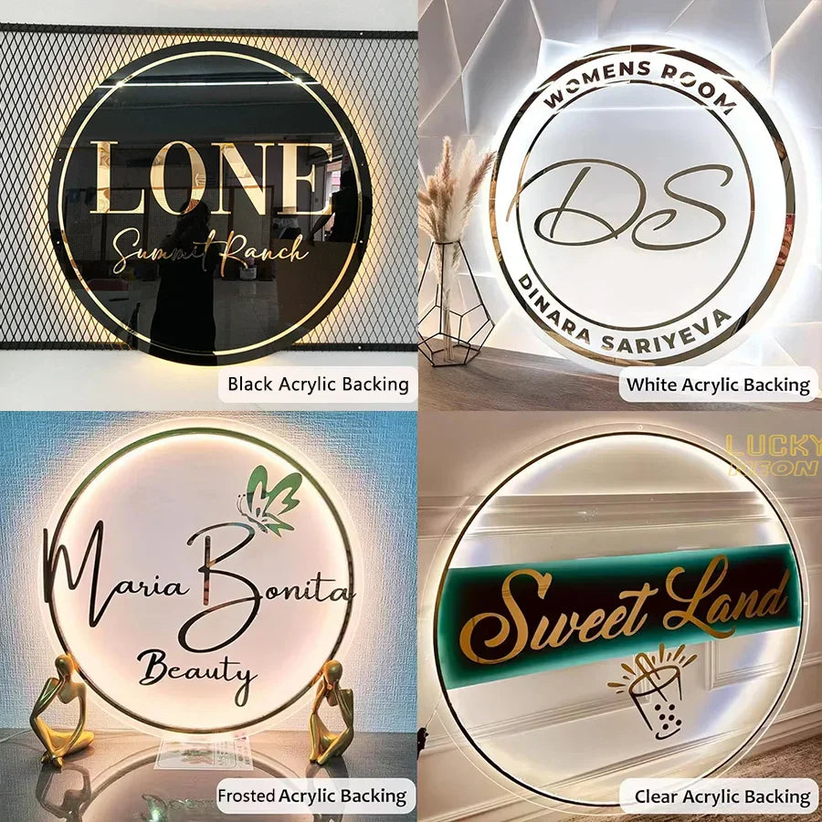 Personalized Business Sign With LED