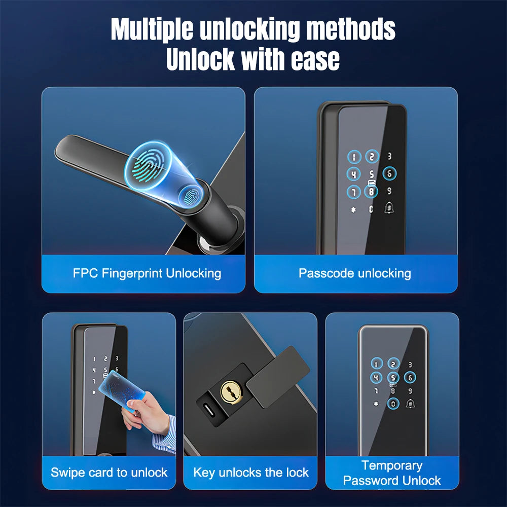 Smart Fingerprint Door Handle Lock