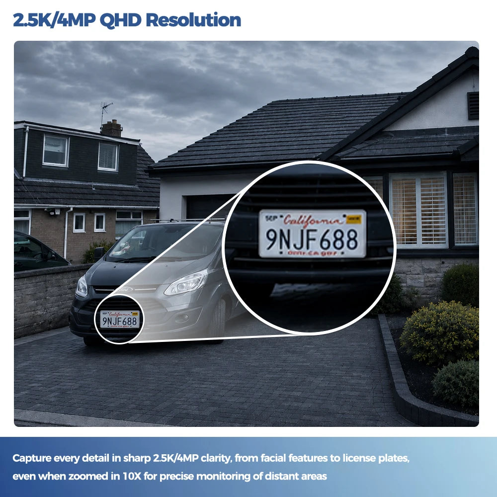 2.5K Solar Security Camera Wireless