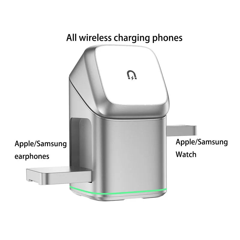 Qi2 15W 3 in 1 Magnetic Wireless Charger