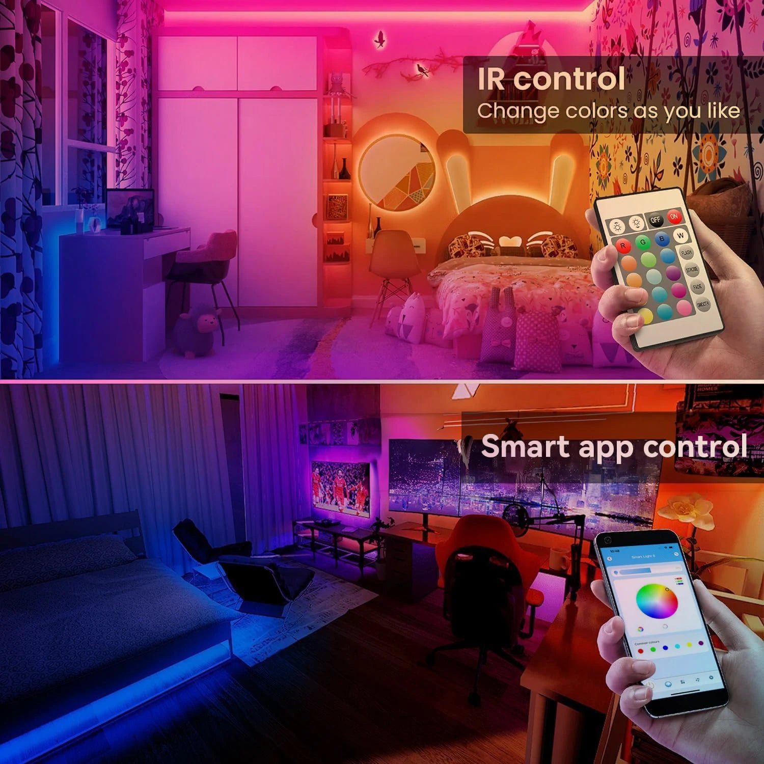 25/50/100/200FT RGB LED Smart Light