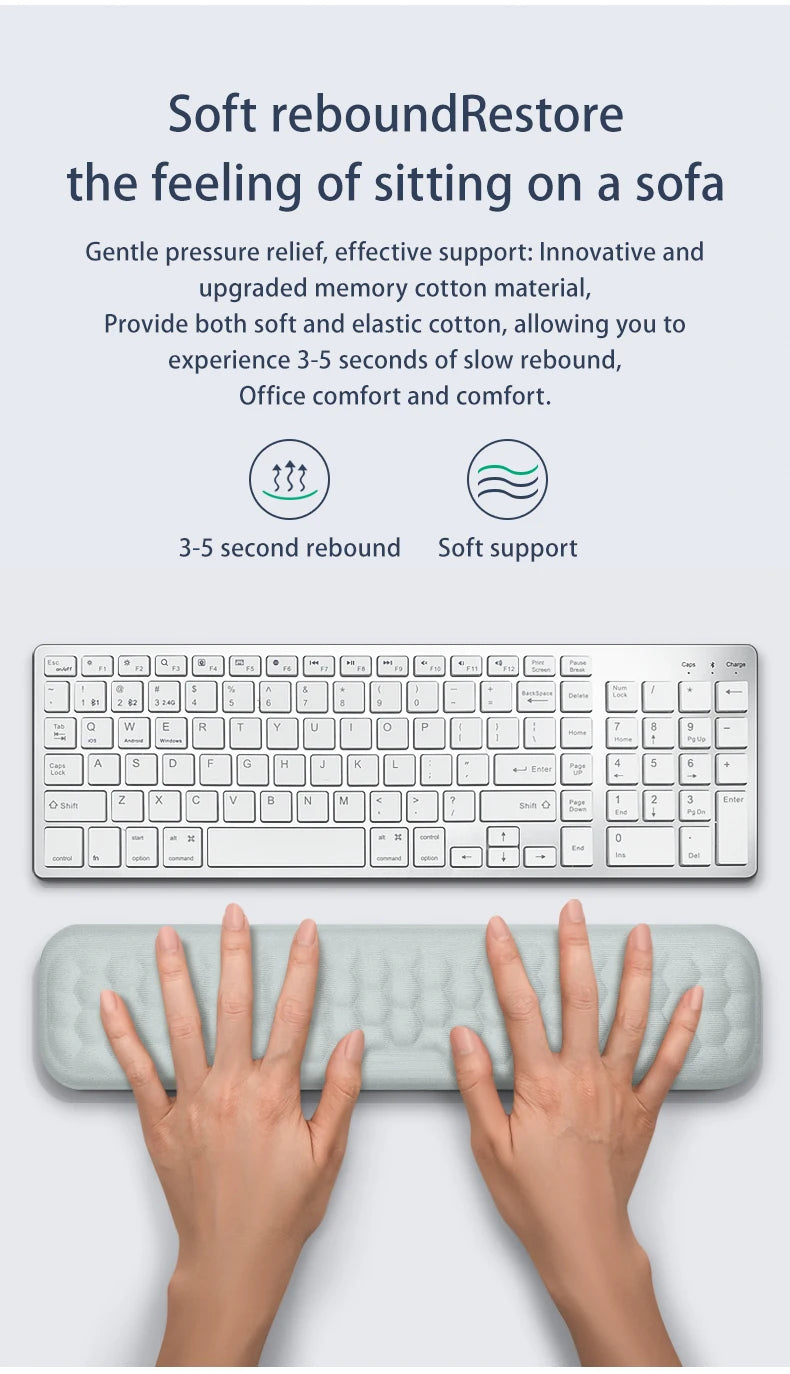 Keyboard Mouse Wrist Rest Pad Memory