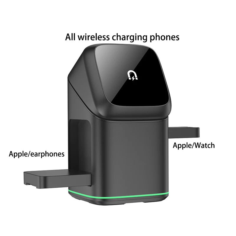 Qi2 15W 3 in 1 Magnetic Wireless Charger