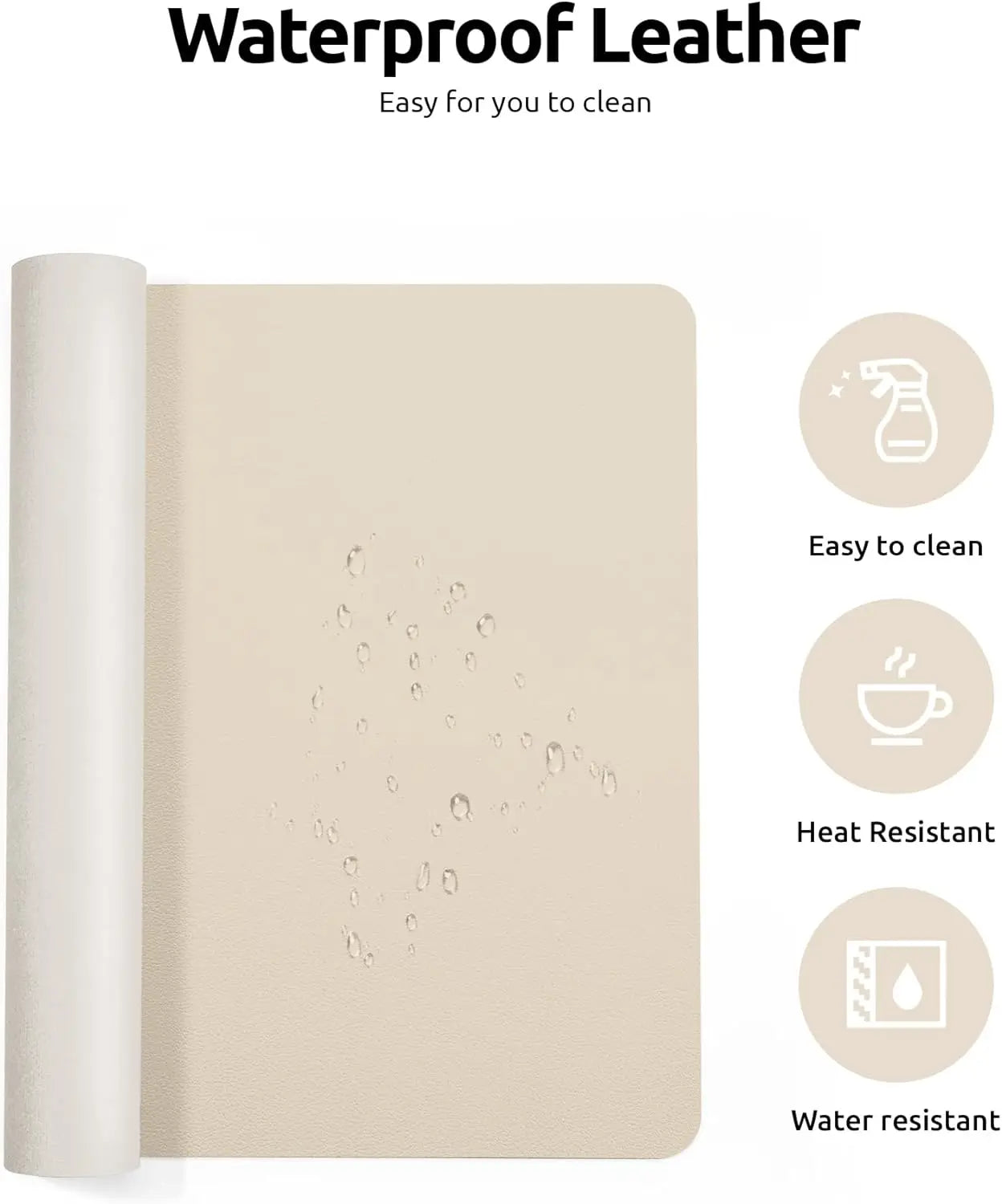 Office Desk Mat, Leather Desk Pad