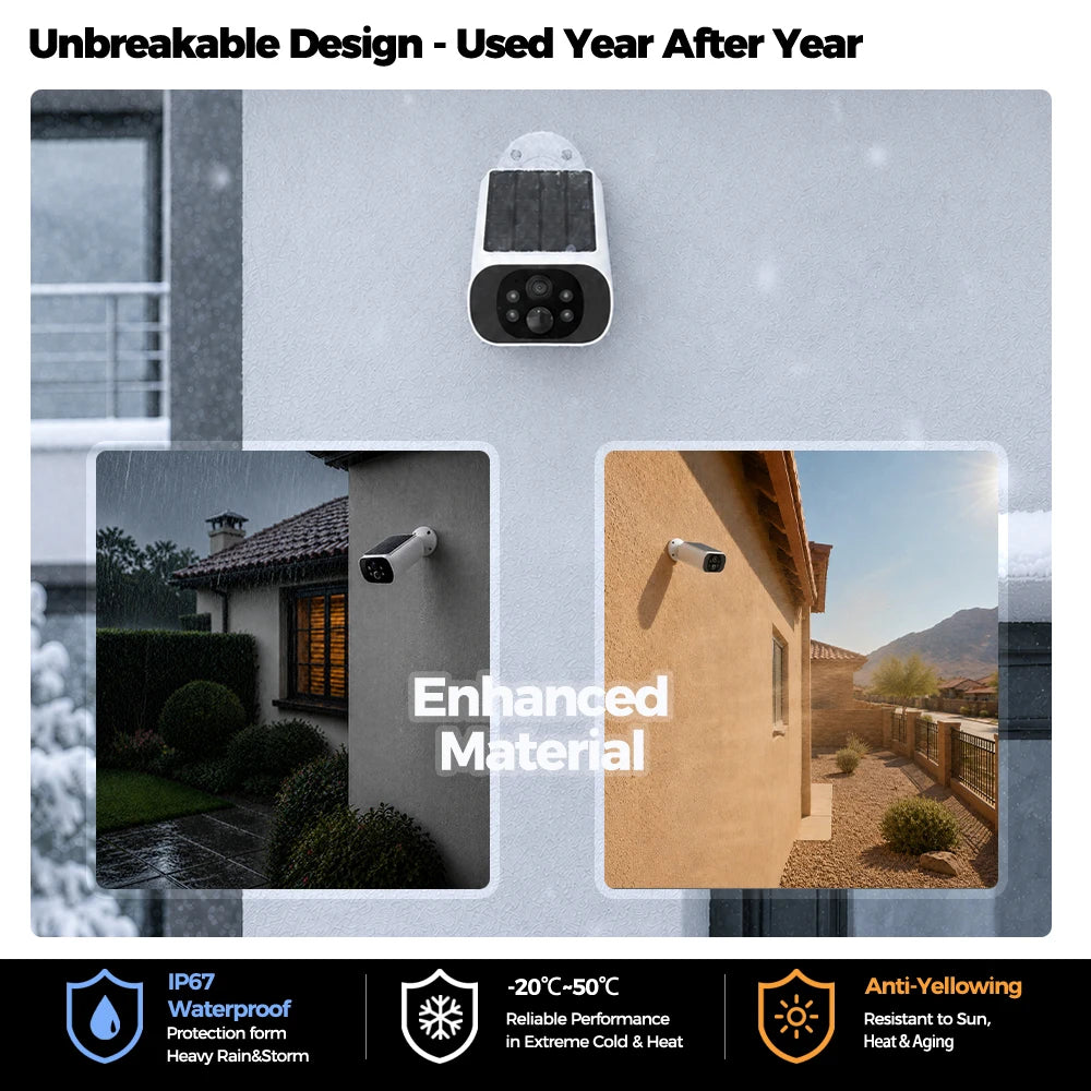 2.5K Solar Security Camera Wireless