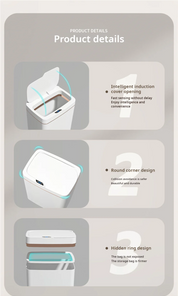 Smart Bathroom Trash Can Automatic