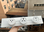 Rail Socket US UN/USB Type-C Wall Power