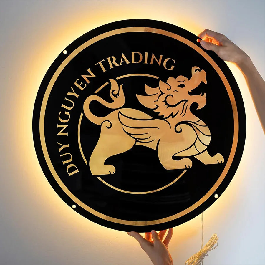 Personalized Business Sign With LED