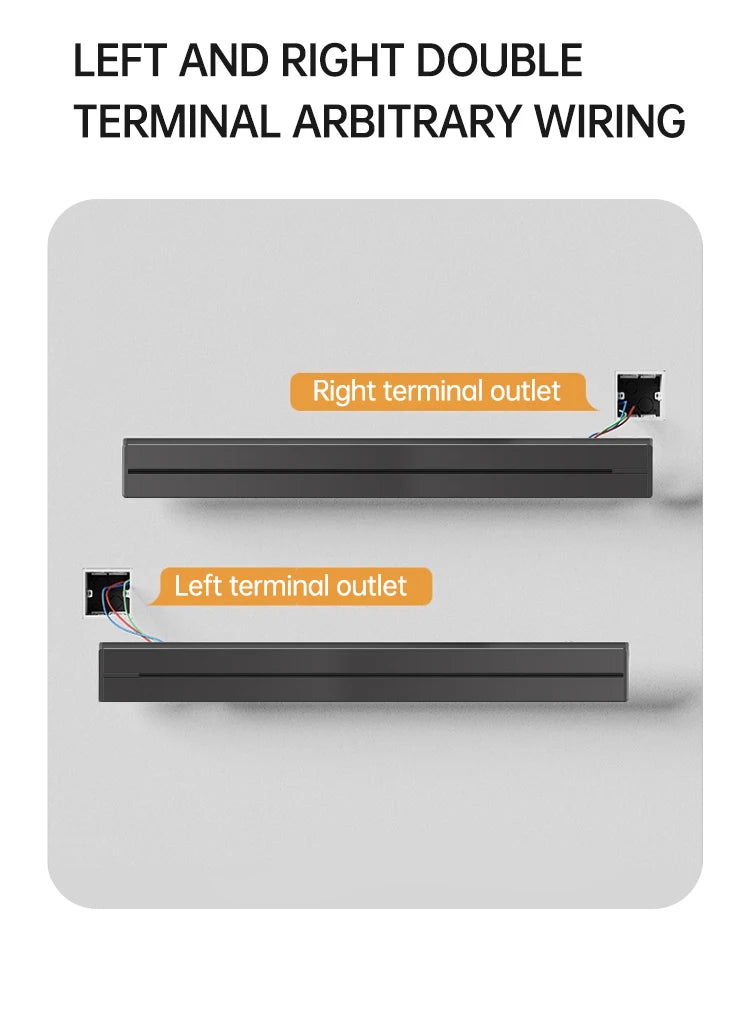 Rail Socket US UN/USB Type-C Wall Power