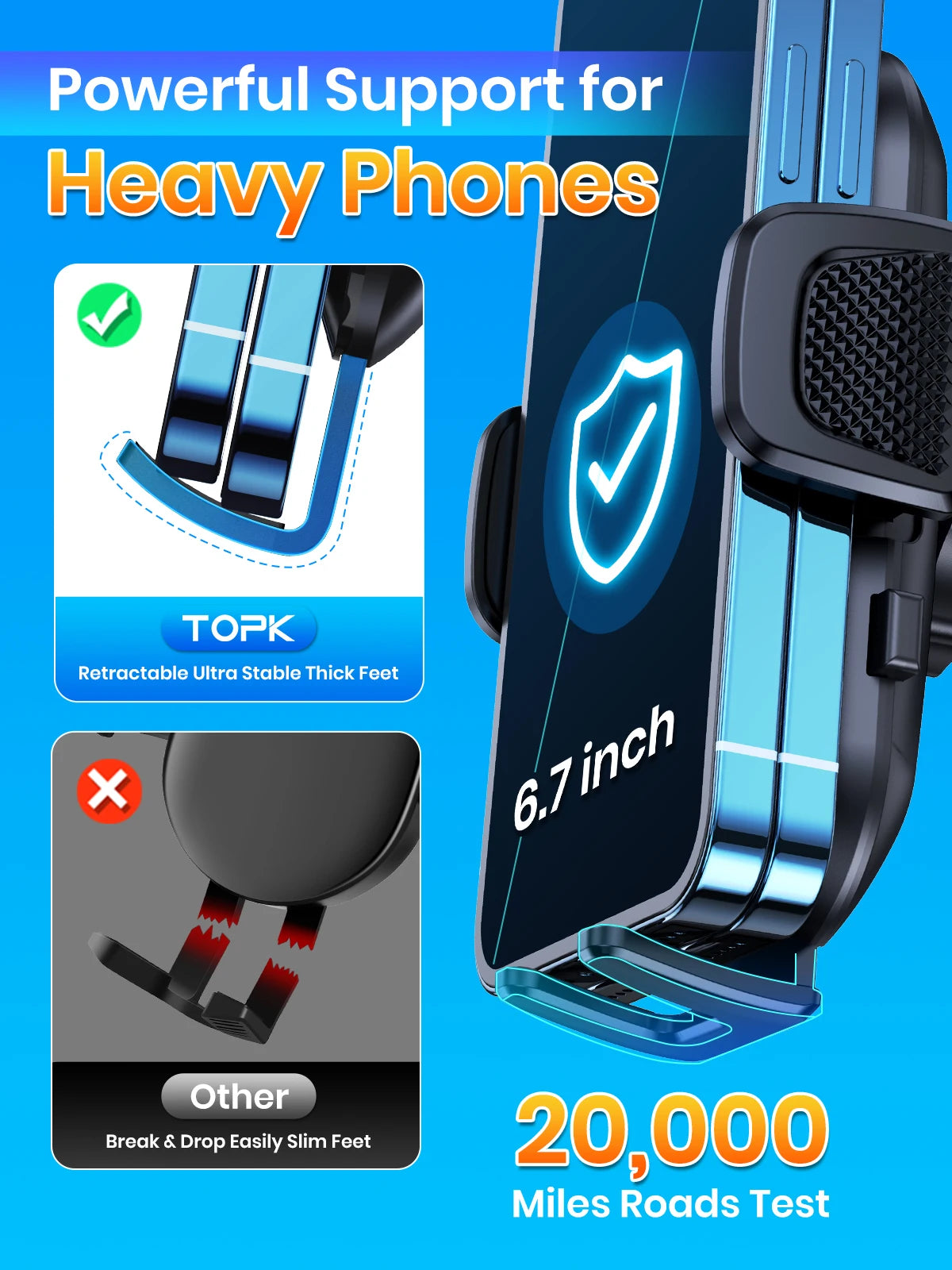 TOPK Car Phone Holder Mount for IPhone