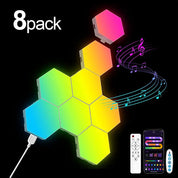 RGB Smart Hexagonal Wall Lamp Color