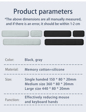 Keyboard Mouse Wrist Rest Pad Memory