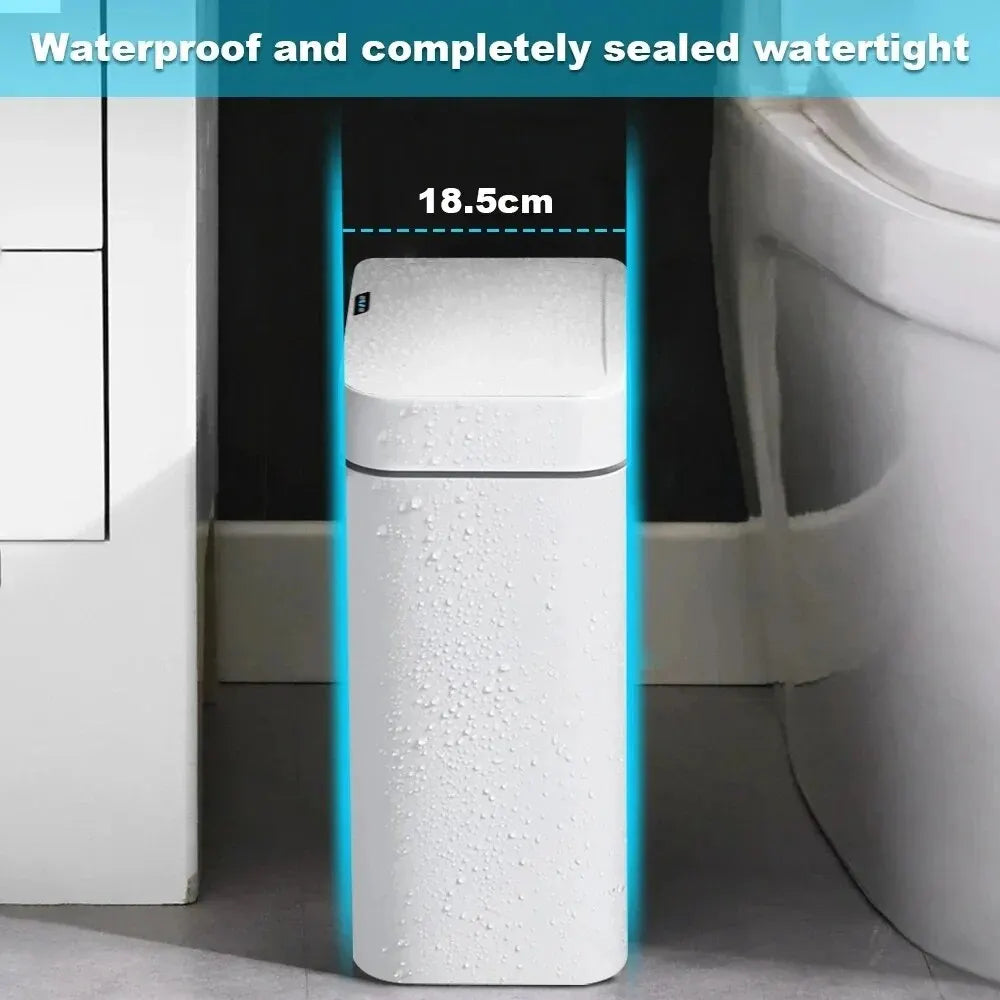 Smart Bathroom Trash Can Automatic