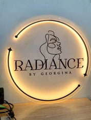 Personalized Business Sign With LED