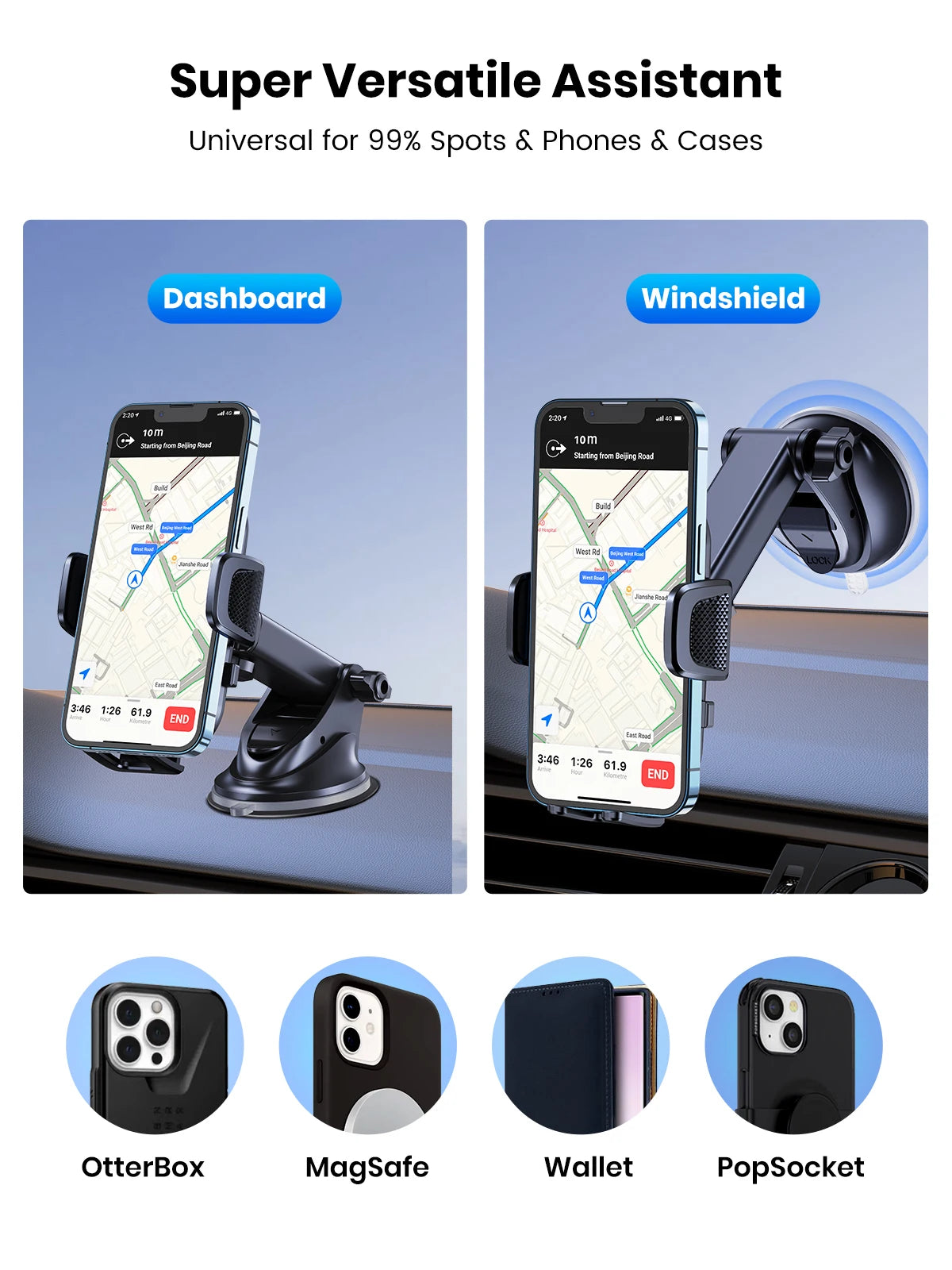 TOPK Car Phone Holder Mount for IPhone