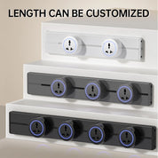 Rail Socket US UN/USB Type-C Wall Power