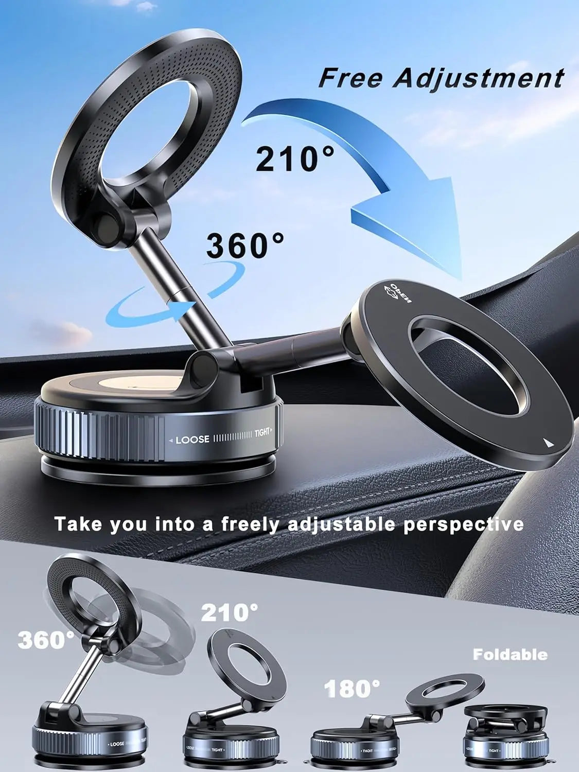 Universal Magnetic Car Phone Holder,